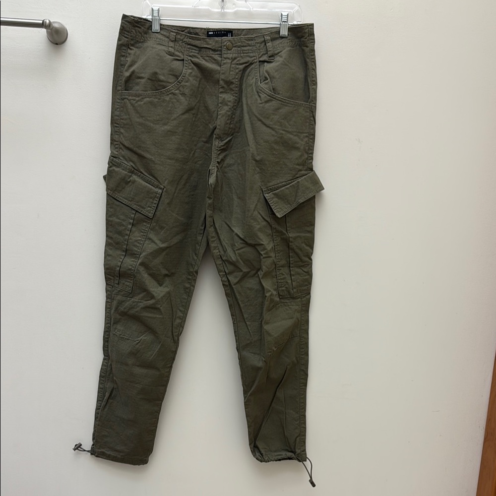 ASOS Green Cargo Pants with Adjustable Hem